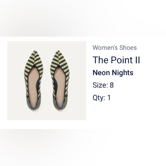 Rothy's Neon Nights The Point II Flats - Picture 7 of 7